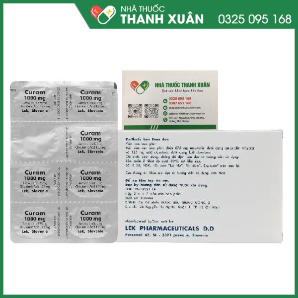 Curam 1000mg thuốc điều trị nhiễm khuẩn